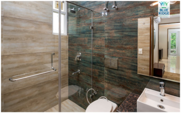Attached Bathroom in 3 BHK Apartment at Motia Blue Ridge, Kishanpura – for Sale
