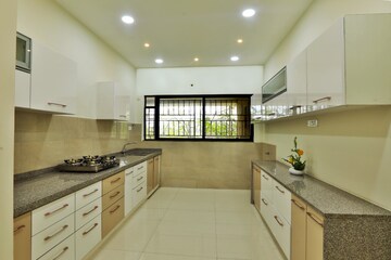 Kitchen in 3 BHK Apartment at Kumar Palmsprings, Undri – for Sale