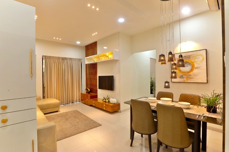 Living Room, kumar-palmspring-towers 3 Bedroom 1157 Sq.Ft. Apartment In Undri Pune 7958452