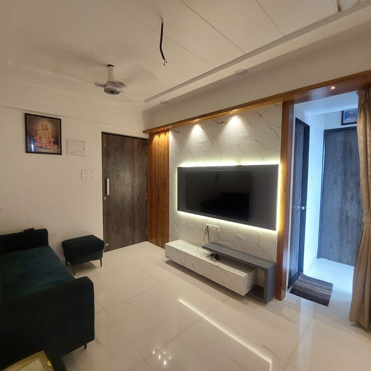 Living Room, seasons-orchid 1 Bedroom 650 Sq.Ft. Apartment In Yogidham Thane 7958528