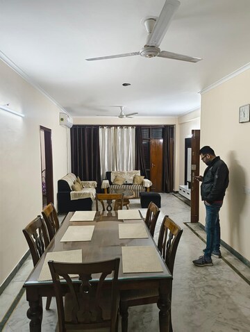 Living Room in 2 BHK Apartment at East Of Kailash – for Rent