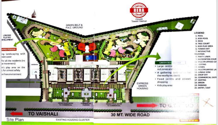 Master Plan, sector 1 vaishali 4 Bedroom 2389 Sq.Ft. Apartment In Sector 1 Vaishali Ghaziabad 7958850