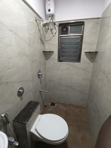 Bathroom in 2 BHK Apartment at Chitravani Chs, Malad East – for Rent