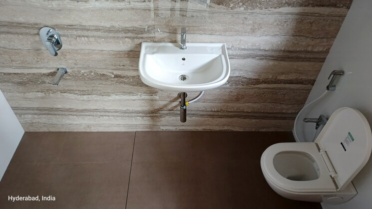 Bathroom, vasavi-atlantis 3 Bedroom 3030 Sq.Ft. Apartment In Narsingi Hyderabad 7959086