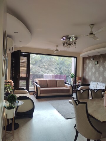 Living Room in 3 BHK Builder Floor at East Of Kailash – for Rent