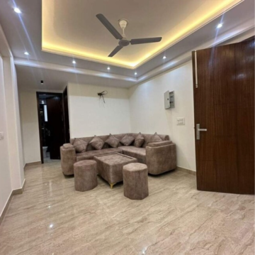 Living Room in 3 BHK Builder Floor at Khirki Extension – for Rent
