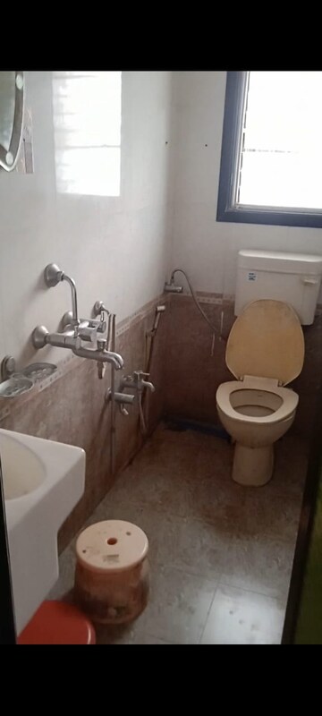 Bathroom in 1 BHK Apartment at Cosmos Solitaire, Virar West – for Rent