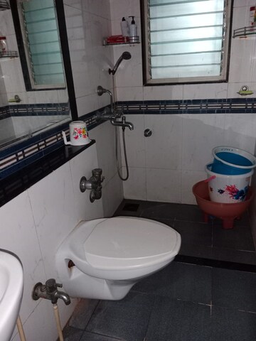 Bathroom in 2.5 BHK Apartment at Rustomjee OZone, Goregaon West – for Rent