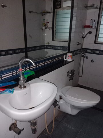 Bathroom in 2.5 BHK Apartment at Rustomjee OZone, Goregaon West – for Rent