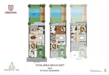 Floor Plan in 4 BHK Villa at Aashiyana Homes, Gaur City 1 – for Sale