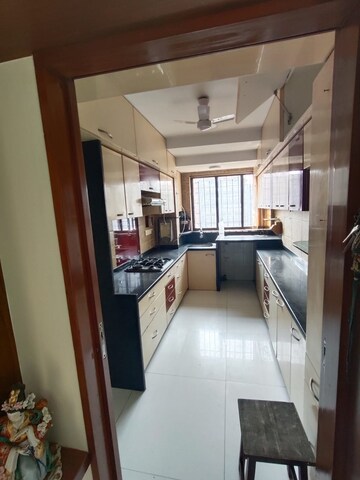 Kitchen in 3 BHK Apartment at Ajmera Beverly Hills and Royal Empire, Andheri West – for Rent