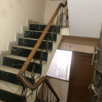 Staircase in 4 BHK Builder Floor at Raj Nagar Extension – for Sale