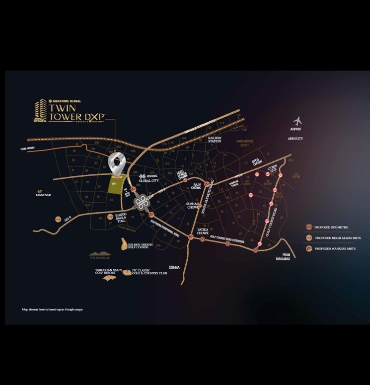 undefined, signature-global-twin-tower-dxp 3 Bedroom 2650 Sq.Ft. Apartment In Sector 84 Gurgaon 7960679