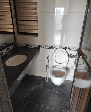 Bathroom in 2 BHK Apartment at K Raheja Heights, Malad East – for Rent