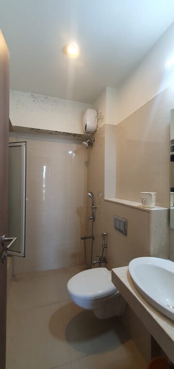 Bathroom in 2 BHK Apartment at L & T Seawoods Residences Phase 1 Part A, Seawoods – for Rent