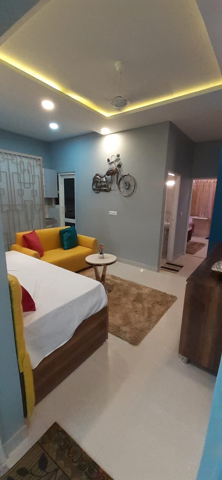 Master Bedroom, adore-happy-homes-pride 1 Bedroom 318 Sq.Ft. Apartment In Sector 75 Faridabad 7961695