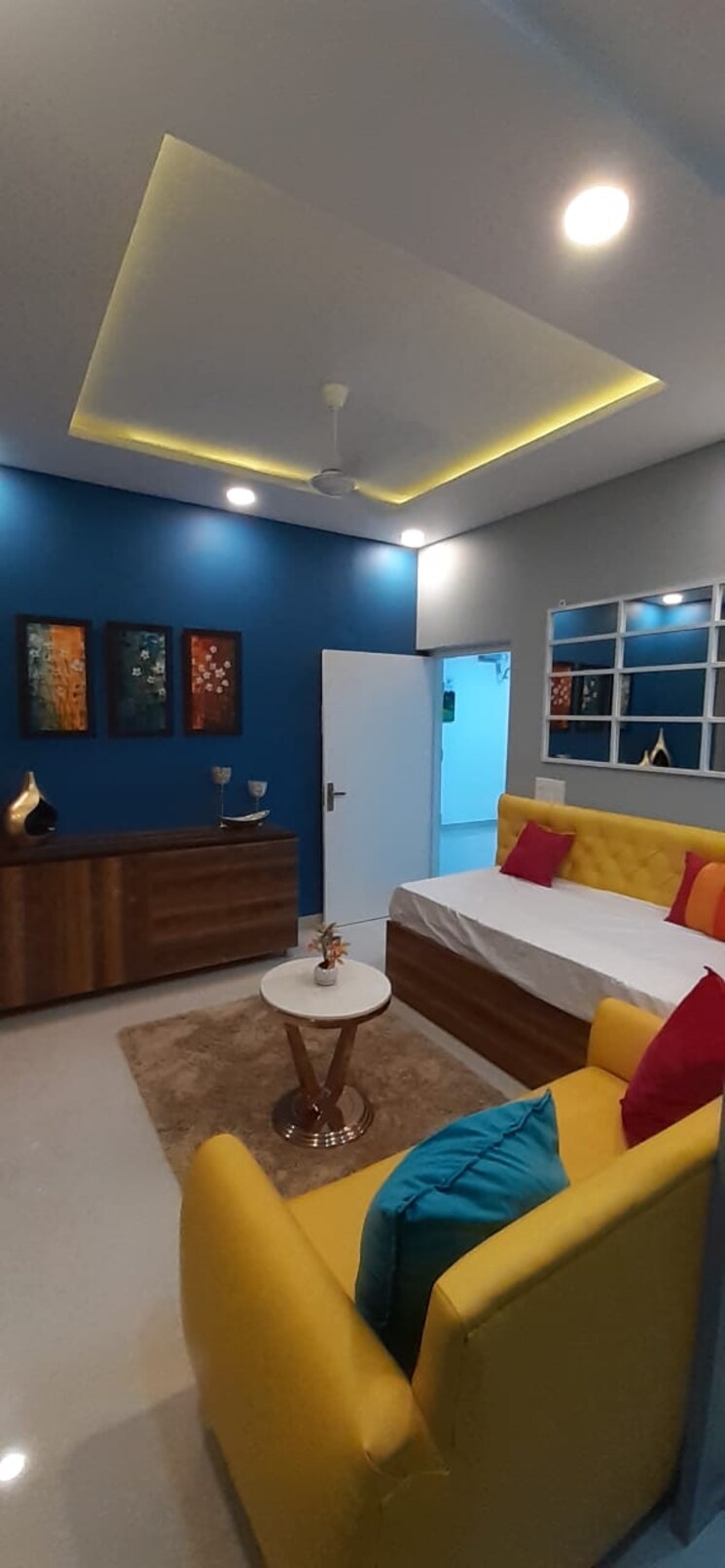 Bedroom, adore-happy-homes-pride 1 Bedroom 318 Sq.Ft. Apartment In Sector 75 Faridabad 7961695