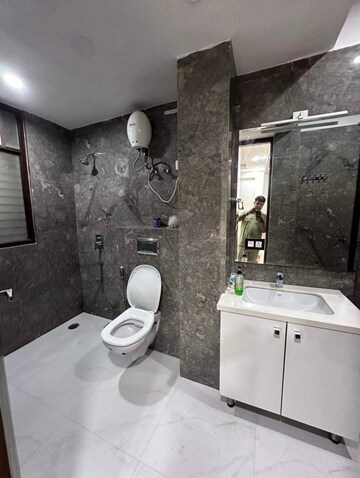 Bathroom in 2 BHK Apartment at Greater Kailash I – for Rent