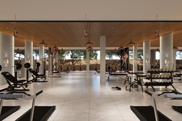 Gym in 3 BHK Apartment at Vesu – for Sale