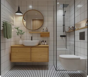 Bathroom in 3 BHK Builder Floor at Shree Vardhman Nature Valley, Sector 70 – for Sale