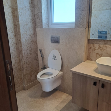 Bathroom in 3 BHK Builder Floor at Kalkaji – for Rent