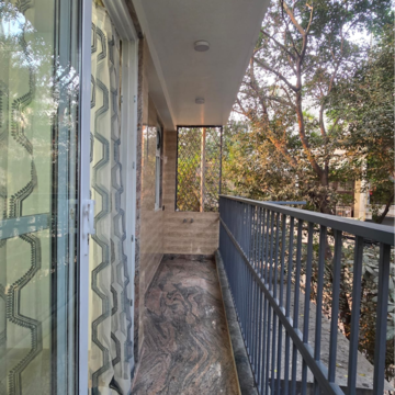 Balcony in 3 BHK Builder Floor at Greater Kailash I – for Rent
