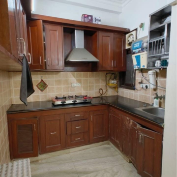 Kitchen in 2 BHK Builder Floor at Kalkaji – for Rent