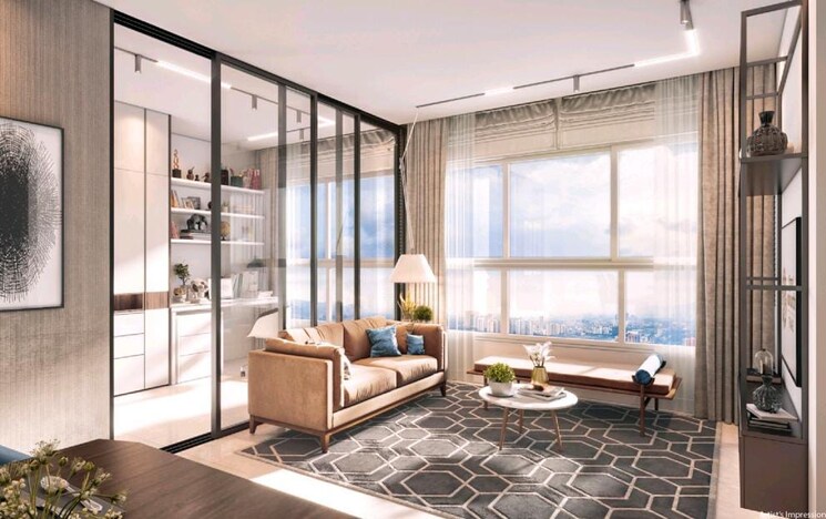Living Room, piramal-vaikunth 1 Bedroom 360 Sq.Ft. Apartment In Balkum Pada Thane 7962632