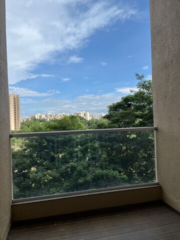 Balcony in 3 BHK Apartment at Kumar Princetown Royal, Undri – for Rent