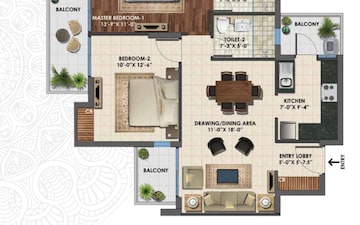 2 BHK Builder Floor For Sale in Express Astra, Sector 1 Greater Noida