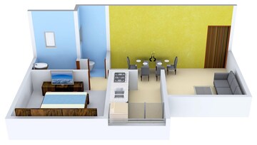 Team Area in 1 BHK Apartment at Poddar Housing Samruddhi Evergreens, Badlapur East – for Rent
