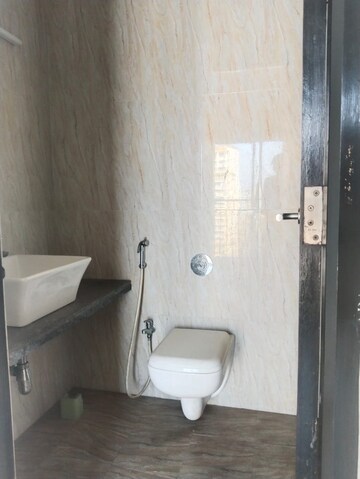 Bathroom in 1.5 BHK Apartment at Marathon Nexzone Aster, New Panvel – for Rent