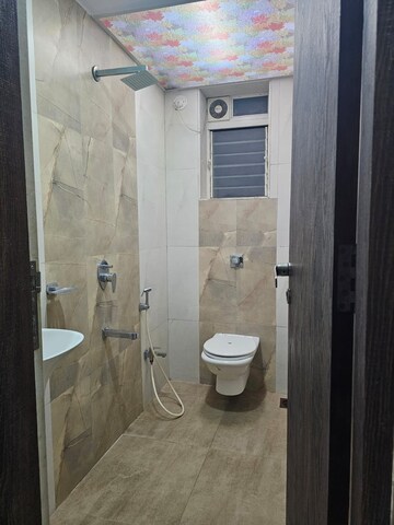 Bathroom in 3 BHK Apartment at Kopar Khairane – for Rent