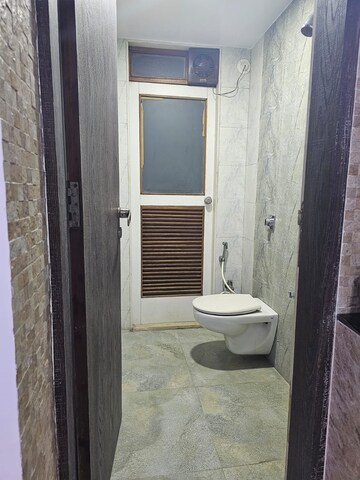 Bathroom in 3 BHK Apartment at Kopar Khairane – for Rent