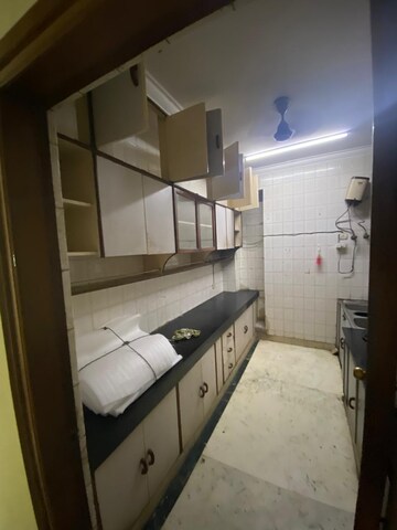 Kitchen in 2 BHK Builder Floor at East Of Kailash – for Rent
