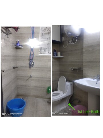 Bathroom in 3 BHK Apartment at Greater Kailash ii – for Rent