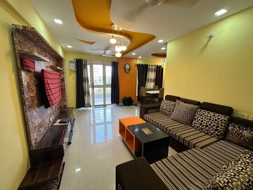 Living Room in 2 BHK Apartment at Sudarshan Sky Garden, Ghodbunder Road – for Rent
