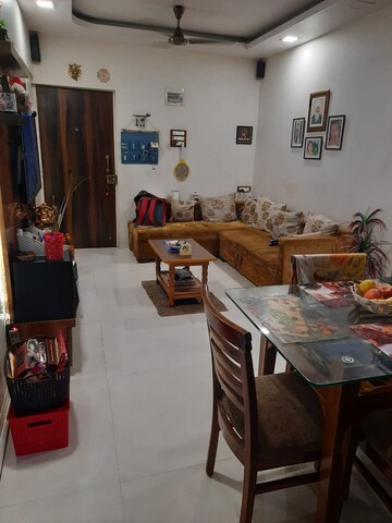 Living Room in 1 BHK Apartment at Shree Saraswati CHS, Kopar Khairane – for Sale
