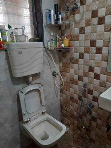 Bathroom in 1 BHK Apartment at Shree Saraswati CHS, Kopar Khairane – for Sale