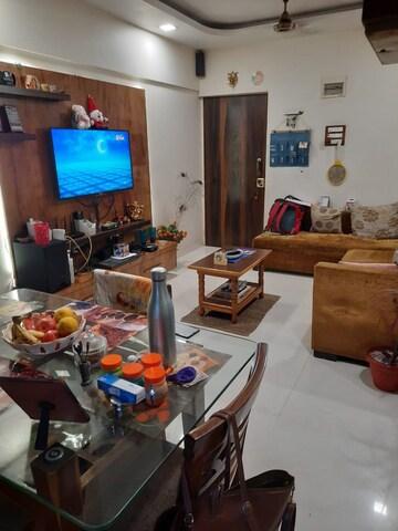 Living Room in 1 BHK Apartment at Shree Saraswati CHS, Kopar Khairane – for Sale