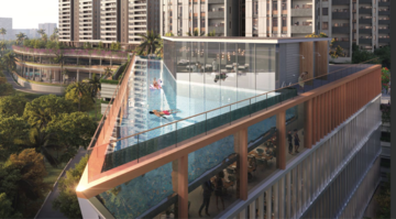 Balcony in 3 BHK Apartment at Srias Iwa, Manikonda – for Sale