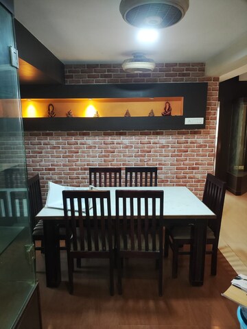 Living Room in 4 BHK Apartment at Seawoods – for Rent
