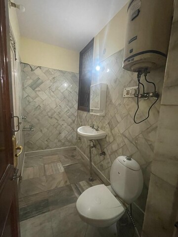 Bathroom in 3 BHK Builder Floor at Shivalik Colony – for Rent