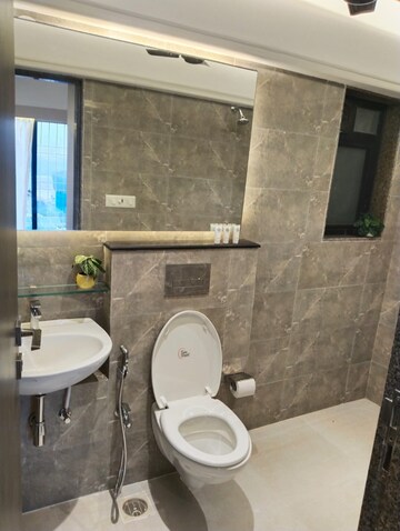 Bathroom in 2 BHK Apartment at Runwal Bliss, Kanjurmarg East – for Rent