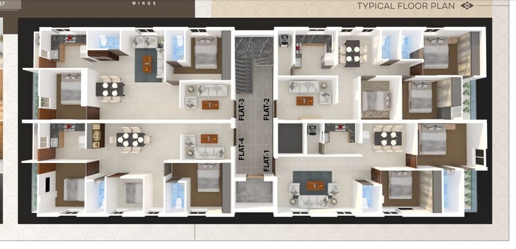Floor Plan, upparpalli 2 Bedroom 1172 Sq.Ft. Apartment In Upparpalli Hyderabad 7964975