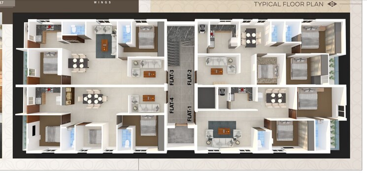 Floor Plan, upparpalli 2 Bedroom 1172 Sq.Ft. Apartment In Upparpalli Hyderabad 7964976