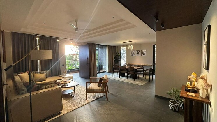 Living Room, godrej-riverine 3 Bedroom 2700 Sq.Ft. Apartment In Sector 44 Noida 7965042