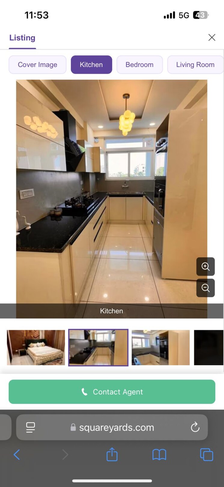 Kitchen, godrej-riverine 3 Bedroom 2701 Sq.Ft. Apartment In Sector 44 Noida 7965045