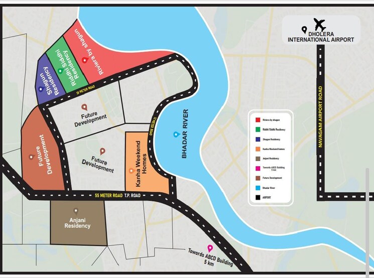 Map Location, dholera  5000 Sq.Ft. Plot In Dholera Ahmedabad 7965219