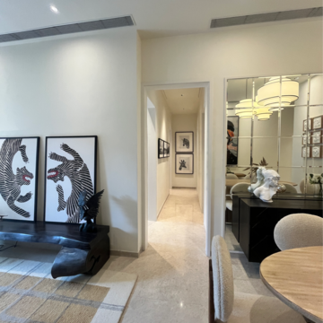 Living Room in 3 BHK Apartment at Hiranandani Estate Rodas Enclave, Hiranandani Estate – for Sale